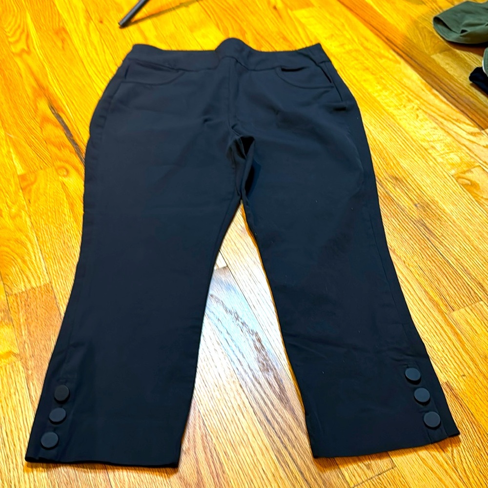 Soft Surroundings Black Capri pants size PM